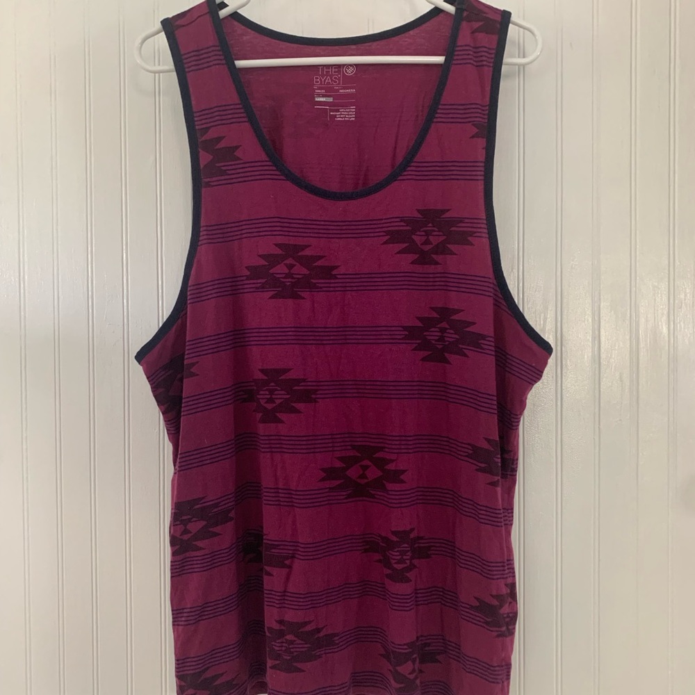 On the Byas Maroon Tank Top